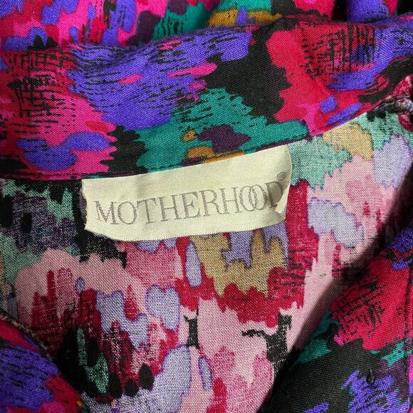 Vintage Motherhood Womens Abstract Printed Button Front Shirt - Picture 5 of 8